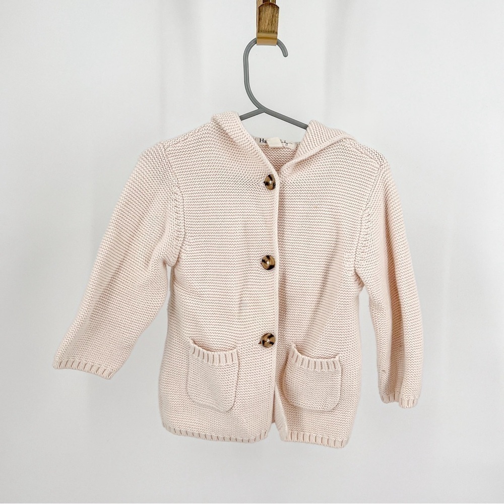 Hatley Baby Beige Cardigan with “Wild at heart” on the back